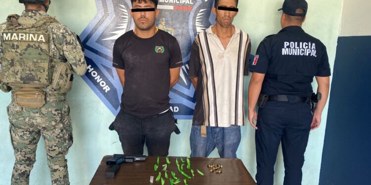 Captura SSPM y Marina en operativos a tres con Armas y Drogas