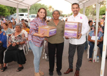 Personas de la tercera edad reciben los beneficios del programa “alimentemos Sonora”