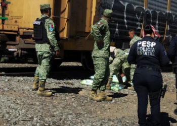 Localizan Sedena y Policía Estatal narcótico en vagón de tren en Nogales