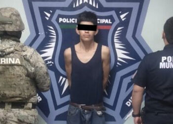 Aseguran SSPM  y Marina drogas, arma de fuego y cartuchos, hay dos jóvenes detenidos