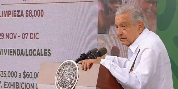 AMLO dice a “malandros” que “no vayan a pararse” por módulos para damnificados de “Otis” porque está la GN