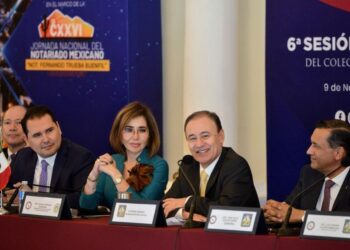 Garantizamos certeza jurídica a los sonorenses en coordinación con el notariado: Alfonso Durazo