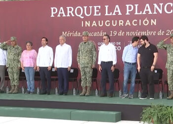 López Obrador y Mauricio Vila inauguran Parque La Plancha en Yucatán
