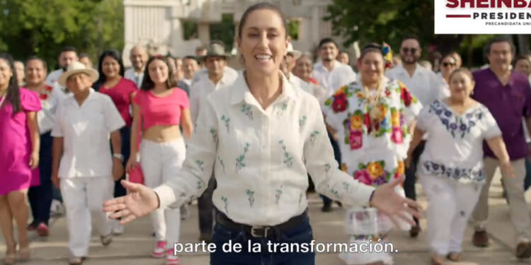Sheinbaum lanza primer spot de precampaña; «México está renaciendo», afirma