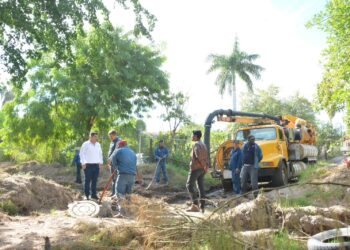 OOAMAPASN Repara fuga de drenaje con colector