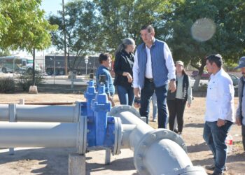 Supervisa  Elías Retes y Titular de  SEDESSON trabajos de rehabilitación de cárcamos y colectores