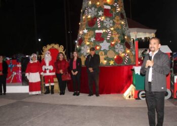 Espectacular encendido del árbol navideño!!
