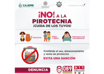 LLAMA SSPM A DENUNCIAR AL 089 O 911 CASOS DE PIROTECNIA