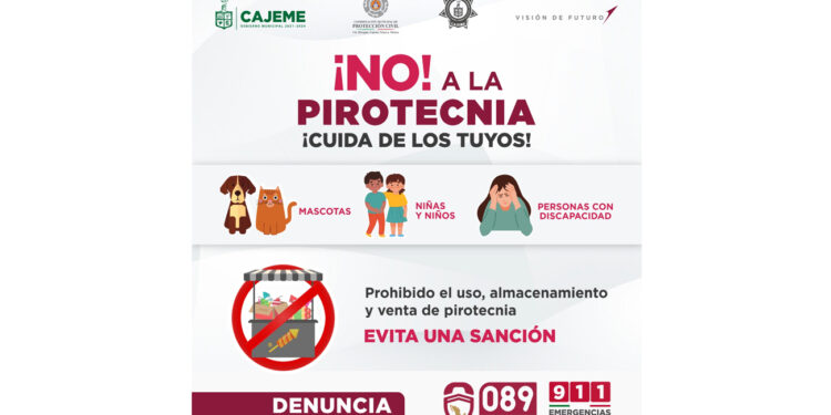 LLAMA SSPM A DENUNCIAR AL 089 O 911 CASOS DE PIROTECNIA