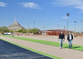 Avanza Ayuntamiento en construcción del Campo 3 de béisbol en el Cárcamo