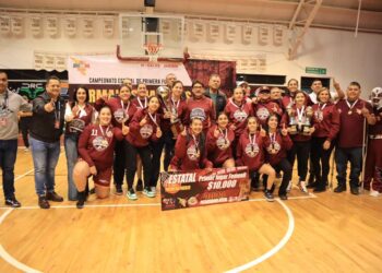 Logra Nogales el título en Estatal  de basquetbol en ambas ramas