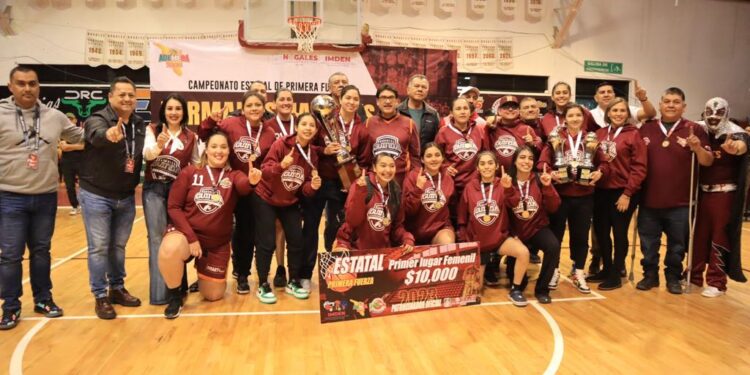 Logra Nogales el título en Estatal  de basquetbol en ambas ramas