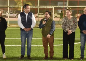 Confirma Toño Astiazarán próxima entrega de unidad deportiva rehabilitada en la colonia Norberto Ortega