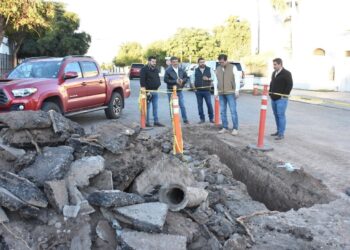 Supervisa  Jorge Alberto Elías Retes obras que se realizan en diversos sectores de Navojoa