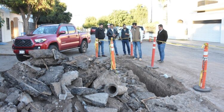 Supervisa  Jorge Alberto Elías Retes obras que se realizan en diversos sectores de Navojoa