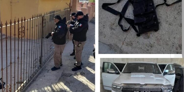 Aseguran inmueble, vehículos y material táctico en Caborca