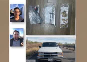 Detiene Mesa Estatal de Seguridad a dos sujetos con material bélico en Magdalena