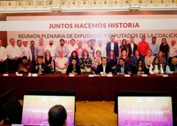 Realizan diputados y diputadas de la coalición juntos hacemos historia reunión plenaria