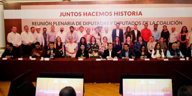 Realizan diputados y diputadas de la coalición juntos hacemos historia reunión plenaria