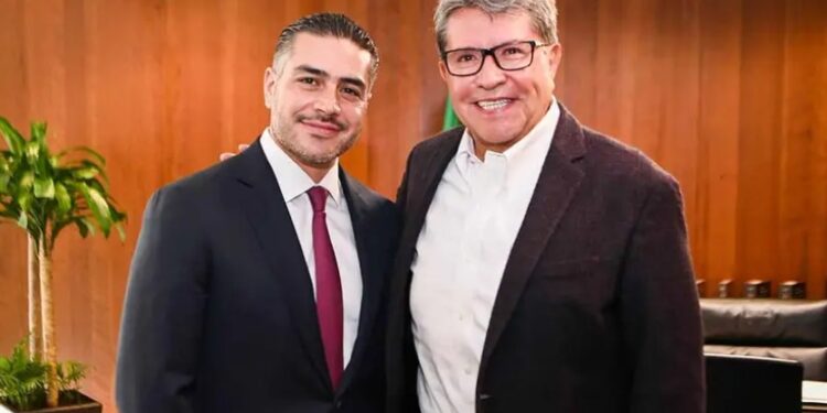 García Harfuch sostiene reunión de trabajo con Ricardo Monreal