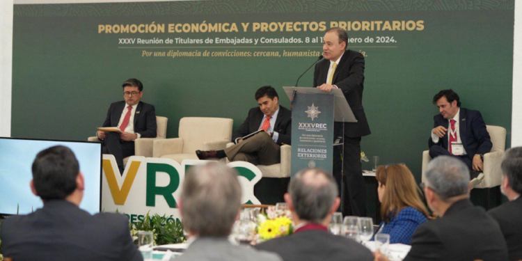Impulsa Gobernador Durazo Plan Sonora ante embajadores y cónsules de México