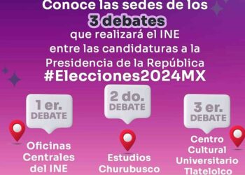 INE aprueba sedes para los tres debates presidenciales; serán de asistencia obligatoria