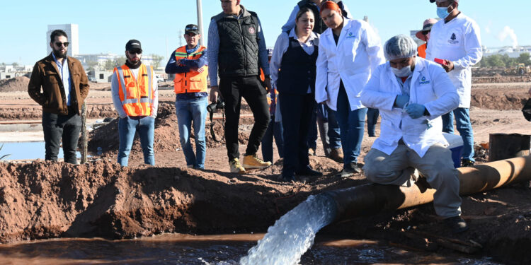 Comprueban Calidad Y Volumen De Agua De Nuevo Pozo Que Mejorará El Servicio De Las Colonias Del Sur-Oriente De Cajeme.