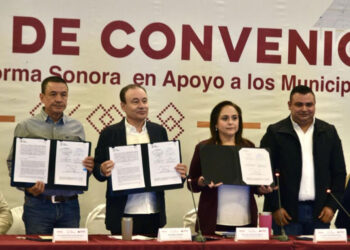 Gobierno de Sonora y municipios firman convenio para mejorar infraestructura y calidad de vida