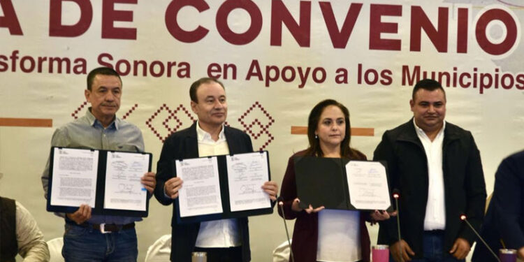 Gobierno de Sonora y municipios firman convenio para mejorar infraestructura y calidad de vida