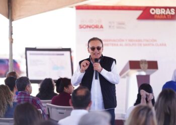 Inicia Gobernador Durazo obras de infraestructura vial e hídricas con inversión de 113.5 mdp