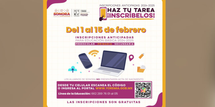 Cerca del 60% de nuevos estudiantes de primaria y secundaria han sido inscritos: SEC Sonora