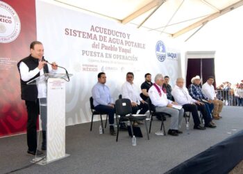 Cumplen Presidente López Obrador y Gobernador Durazo demanda histórica de llevar agua potable por primera vez a 50 comunidades Yaquis