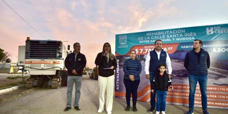 Lleva Toño Astiazarán más pavimentación al norte de Hermosillo