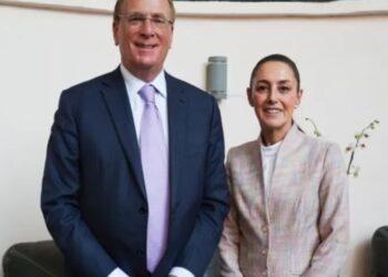 Claudia Sheinbaum se reúne con Larry Fink, CEO de BlackRock