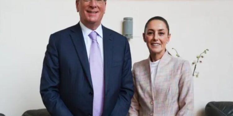 Claudia Sheinbaum se reúne con Larry Fink, CEO de BlackRock