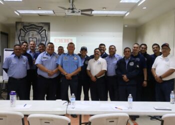 Imparte  SSPM curso de educación vial a bomberos de Cajeme
