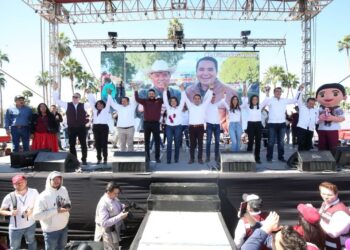 Arranca la fórmula ganadora de Morena, Lorenia Valles y Heriberto Aguilar el camino al Senado de la República.