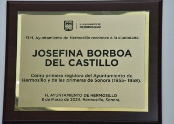 Reconocen  mérito de Josefina Borboa del Castillo, primera mujer regidora de Hermosillo