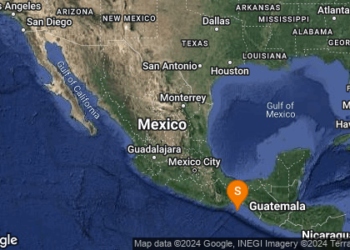 Reportan sismo en Salina Cruz, Oaxaca