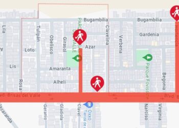 Calles que  se encuentran cerradas por obras en proceso