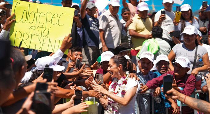 CLAUDIA SHEINBAUM, LUEGO DE REUNIRSE CON MÁS DE 50 MIL PERSONAS EN OAXACA VISITA PUEBLA Y MORELOS