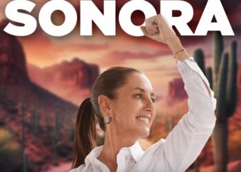Llega Claudia Sheinbaum a San Luis Río Colorado en su primer día visitando Sonora