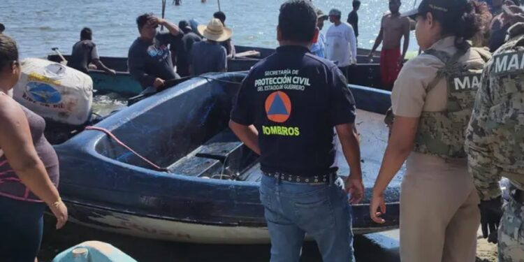 Vuelca lancha en Coyuca, Guerrero; hay dos muertos, tres heridos y un desaparecido
