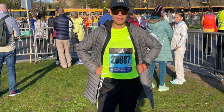 Representó Cecilia Moreno a Nogales en Maratón de Boston