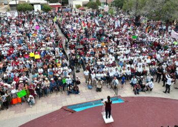 La gente del Sur de Sonora arropa a Claudia Sheinbaum