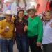 Anabel Acosta visita a los locatarios del mercajeme
