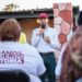Reciben vecinos y comerciantes de la Ladrillera a Chemel Quijada Lamadrid