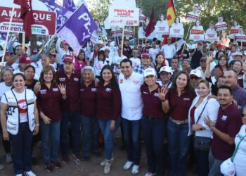 Colonia Beltrones a favor de la reelección de Javier Lamarque
