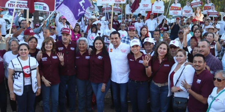 Colonia Beltrones a favor de la reelección de Javier Lamarque