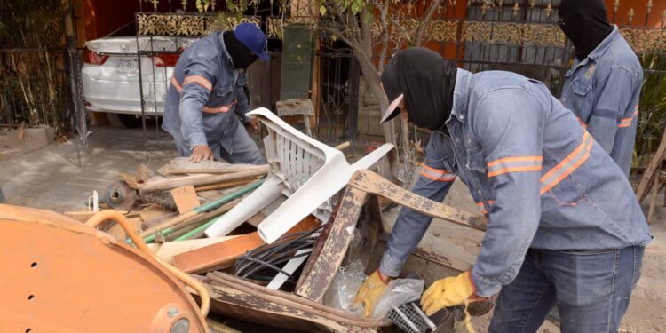 Acopia Servicios Públicos Municipales 73.5 toneladas de desechos no domésticos en colonias de Hermosillo